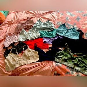 15 Assorted Bralettes most fit size M-L